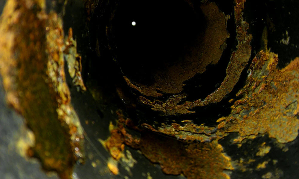 原油管道内部腐蚀图像